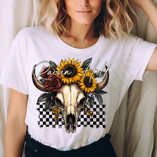 LUXY TRANSFERS RAISIN HELL -  SCREEN PRINT TRANSFER