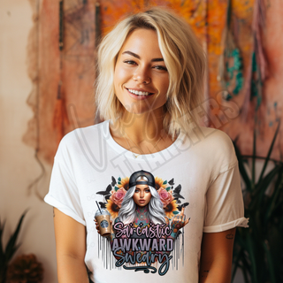 LUXY TRANSFERS SARCASTIC AWKWARD SWEARY - DTF TRANSFER