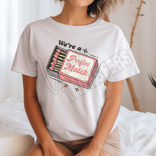 LUXY TRANSFERS WE'RE A MATCH  - DTF TRANSFER