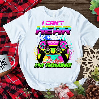 LUXYHUSTLE I CANT HEAR IM GAMING - READY TO SHIP- DTF TRANSFER