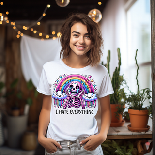 LUXYHUSTLE I HATE EVERYTHING - DTF TRANSFER