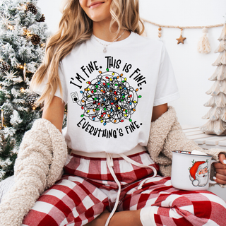 LUXYHUSTLE IM FINE. THIS IS FINE. EVERYTHINGS FINE - DTF TRANSFER