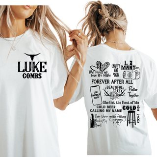 LUXYHUSTLE LUKE COMBS SET #2- READY TO SHIP- DTF TRANSFER